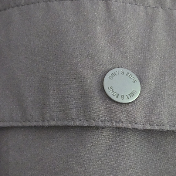 Only & Sons Men's Black Button Up Medium Jacket - Picture 5 of 12